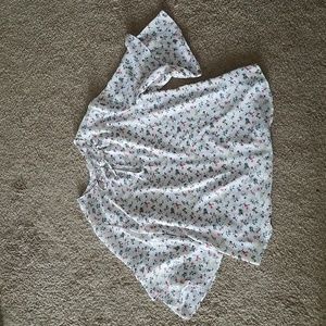 GAP floral ruffle sleeve blouse size Medium